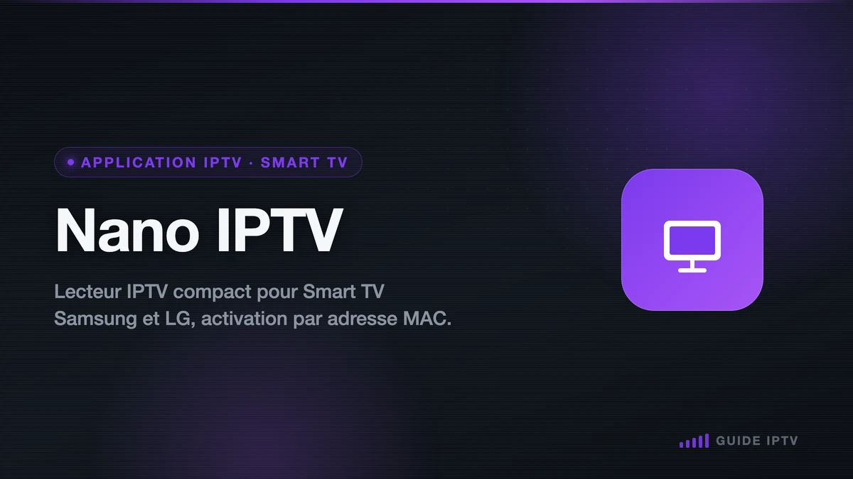 Illustration Nano IPTV, application IPTV pour Smart TV
