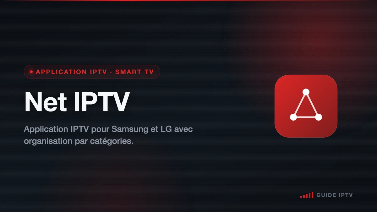 Illustration Net IPTV, application IPTV pour Smart TV
